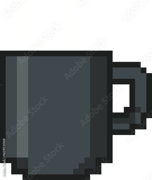 Obraz Pixel art Coffee mug