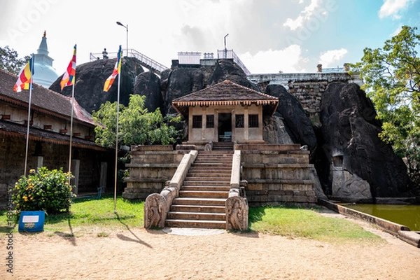 Fototapeta buddhist temple in anuradhapura, sri lanka