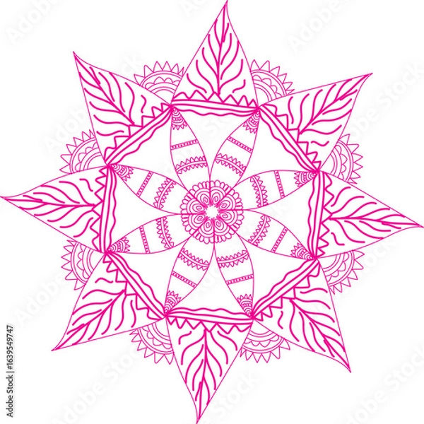 Obraz abstract flower vector illustration