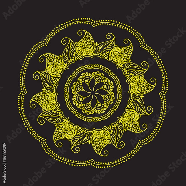 Obraz mandala round ornament