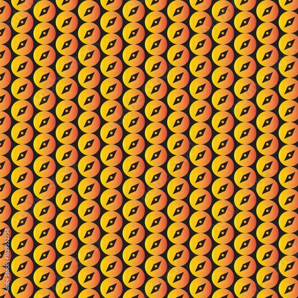 Fototapeta seamless pattern with yellow dots