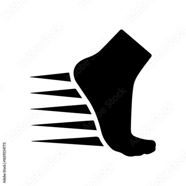 Obraz speed run glyph icon