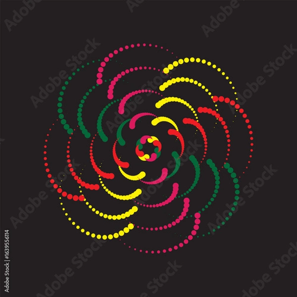 Fototapeta abstract background with circles