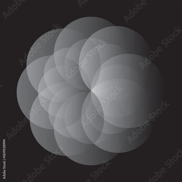 Obraz black and white background