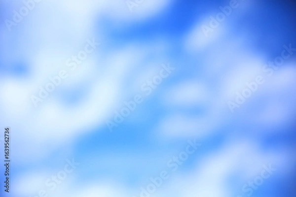 Fototapeta ぼかした雲がデザイン的な背景素材