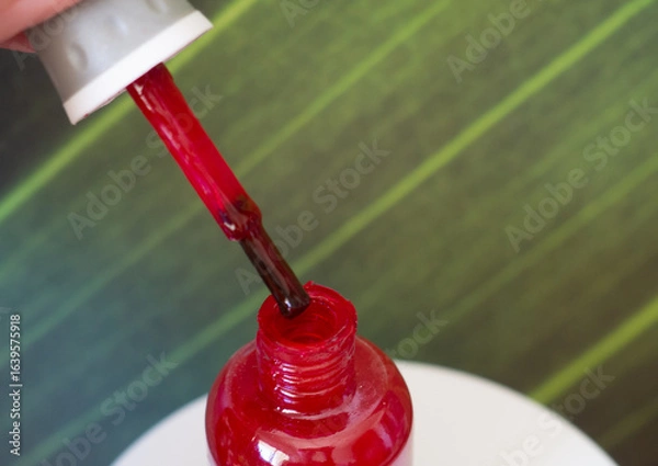 Obraz Red nail polish