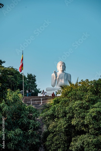 Fototapeta buddha statue in the temple of Mihintale, sri lanka