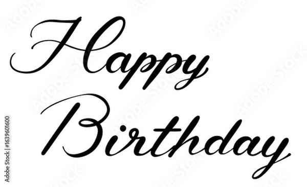 Obraz Happy Birthday の手書き文字