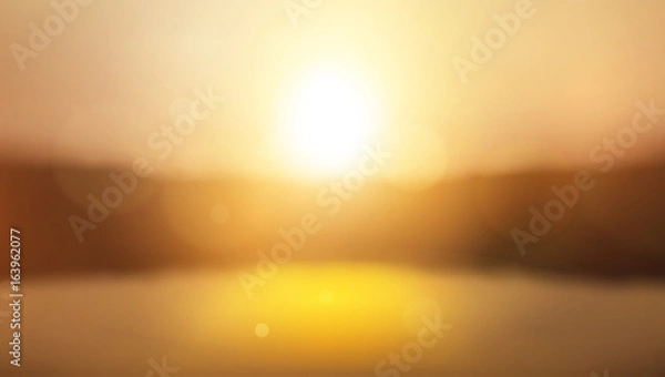Fototapeta Vector Illustration - Bokeh Autumn Background / Wallpaper