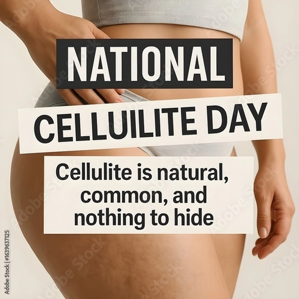 Obraz Celebrate Natural Beauty on National Cellulite Day