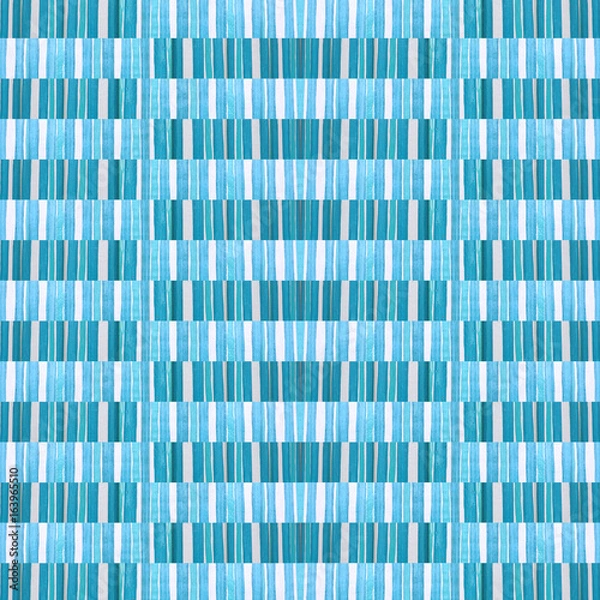 Obraz Pattern seamless abstract line blue paint on wood design