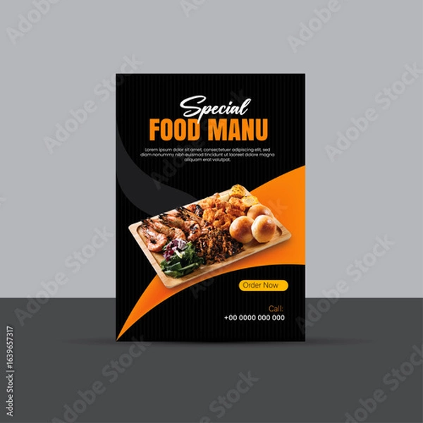 Obraz Corporate identity template with vector business card design and marketing layout