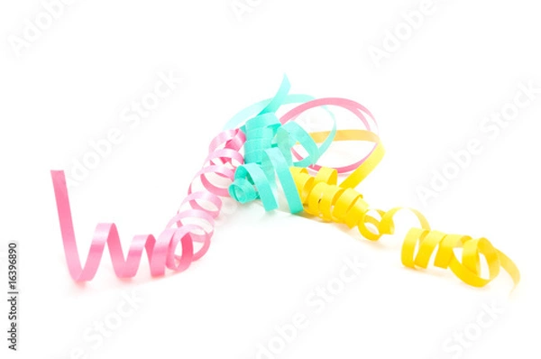 Fototapeta colorful present streamers
