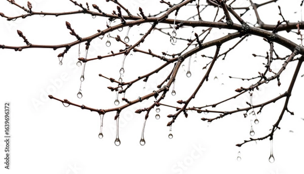 Fototapeta branch of cherry tree