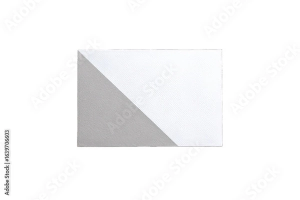 Obraz Rectangular piece of material, light gray and white