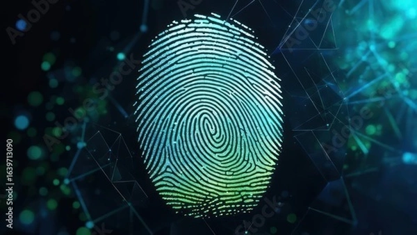 Fototapeta Fingerprint graphic design