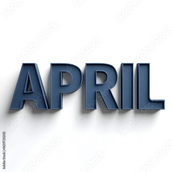 Obraz April Month Text