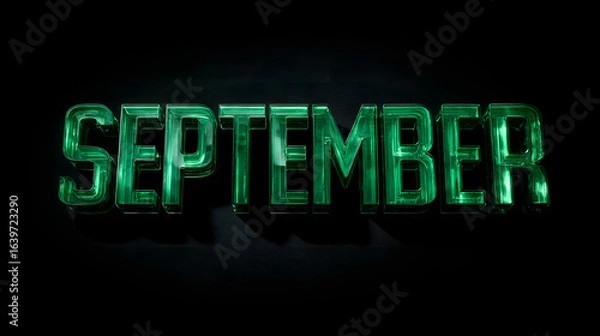 Obraz September Month Text