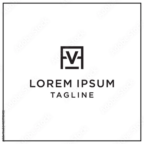 Fototapeta av or va square logo 