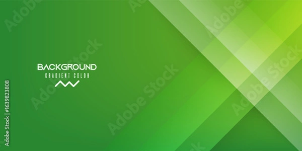Fototapeta abstract green geometric banner background with diagonal stripes and shadow. modern trendy desogn in vector Illustration