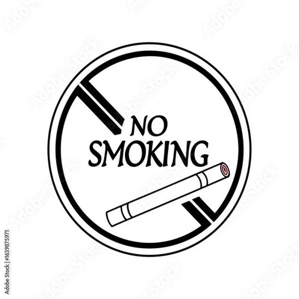 Fototapeta no smoking icon vector 