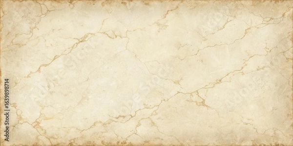 Fototapeta Aged Parchment Texture with Cracks and Stains, vintage , paper