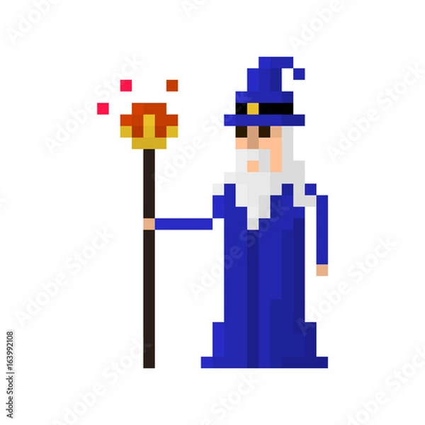 Fototapeta Pixel wizard for games and applications
