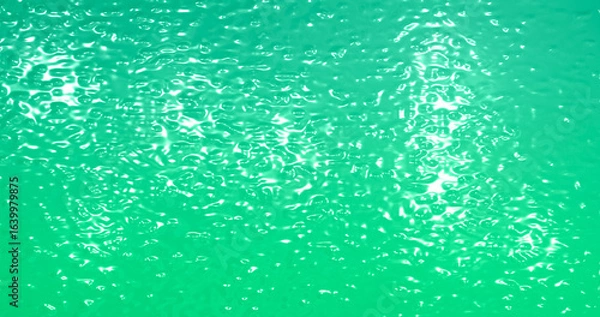 Obraz Glass effect cold blue and green frozen water droplets in gloss light background