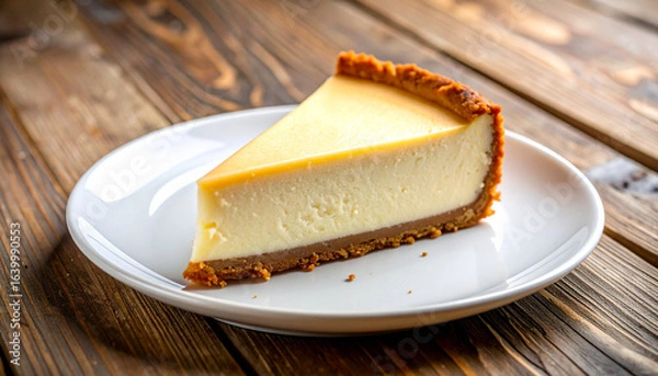 Obraz Slice of Cheesecake on Plate