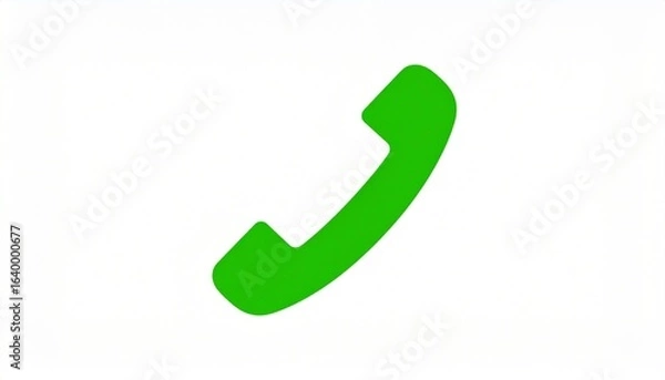 Obraz green phone icon