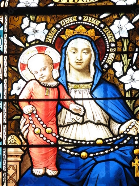 Obraz vitrail église