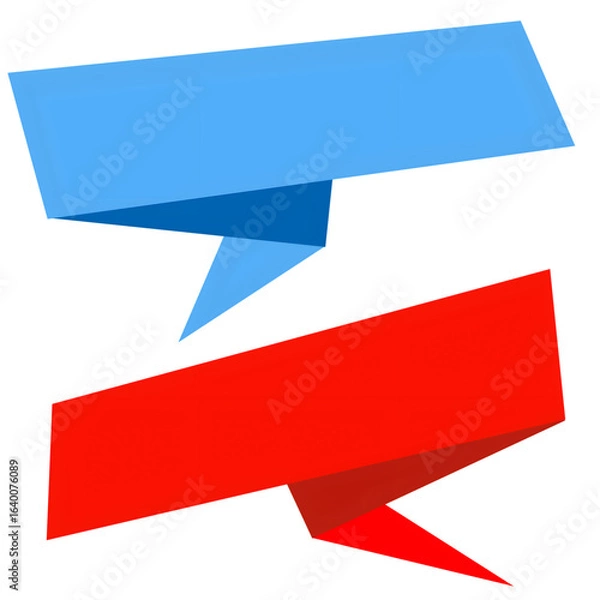 Fototapeta Colorful Speech Bubble Design. chat lebals