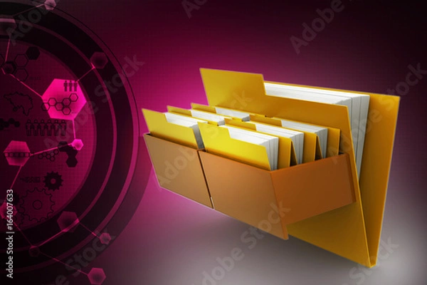 Fototapeta Cabinet with file folder