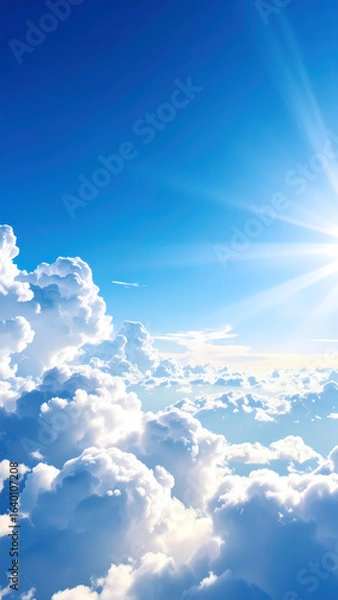 Fototapeta Cloudscape high angle view