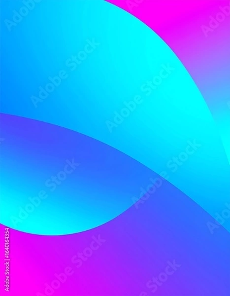 Fototapeta Abstract vibrant color curves