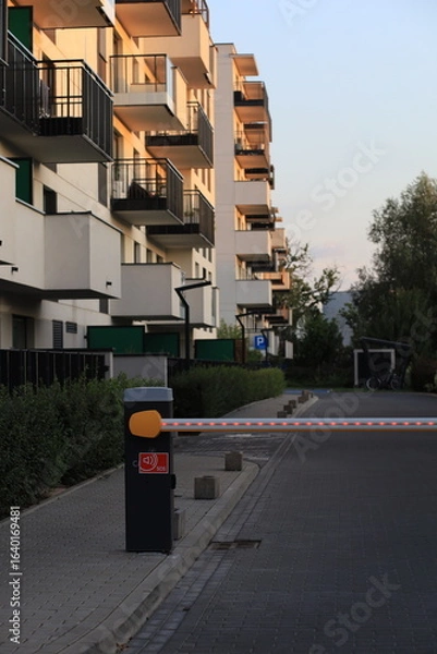 Obraz Modern residential complex with closed territory