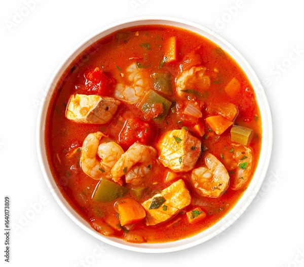 Obraz prawn and fish soup 