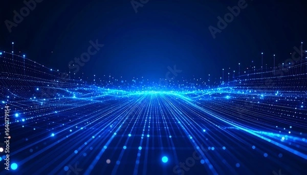 Obraz Abstract digital pathway technology illustration