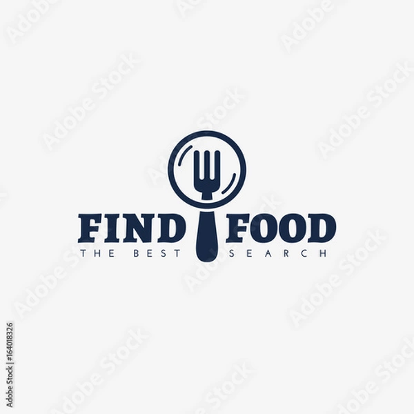 Obraz Find food logo