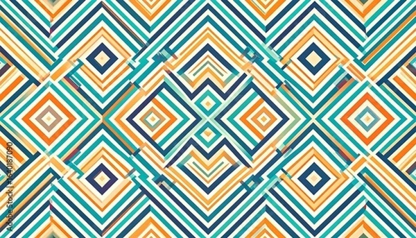 Fototapeta Colorful geometric pattern design