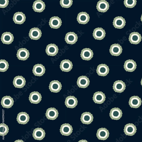 Fototapeta Cute flowers seamless vector pattern. 
