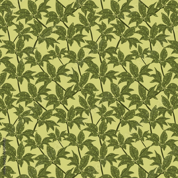 Fototapeta Botanical bliss seamless vector pattern
