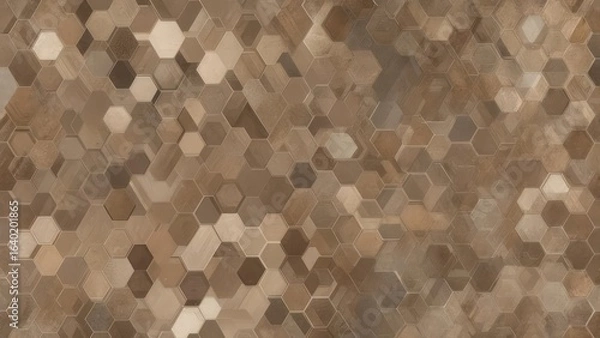 Obraz Abstract honeycombs in muted browns