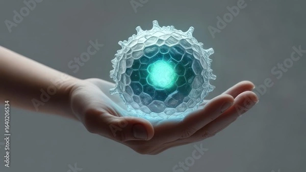 Obraz Cell held in a hand