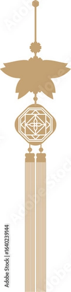 Obraz 금색 노리개 실루엣