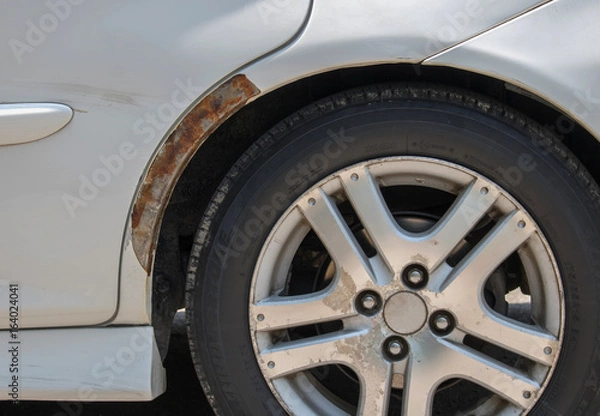 Obraz damaged car after an accident