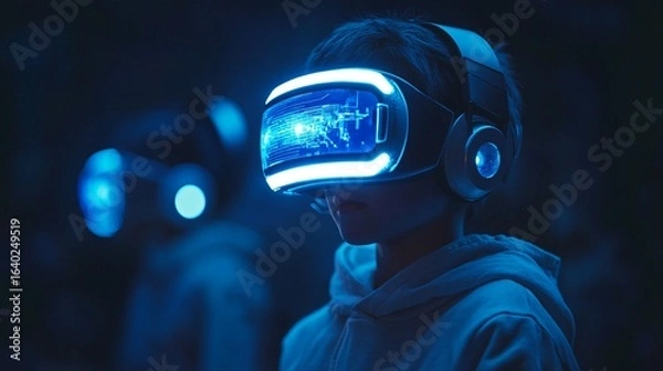 Fototapeta Immersive VR Headset Experience