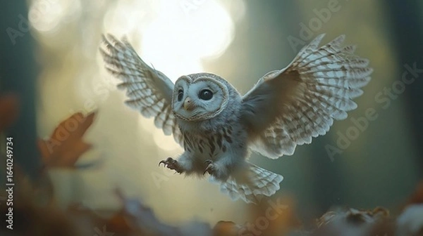 Fototapeta Owl in Flight: Majestic Wings