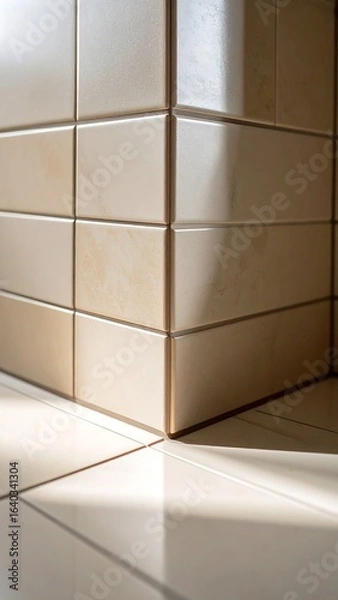 Obraz Tiled Wall Corner Detail