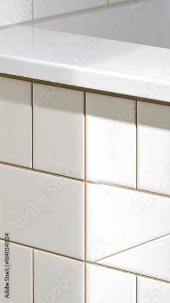 Obraz Tiled Wall Corner Detail